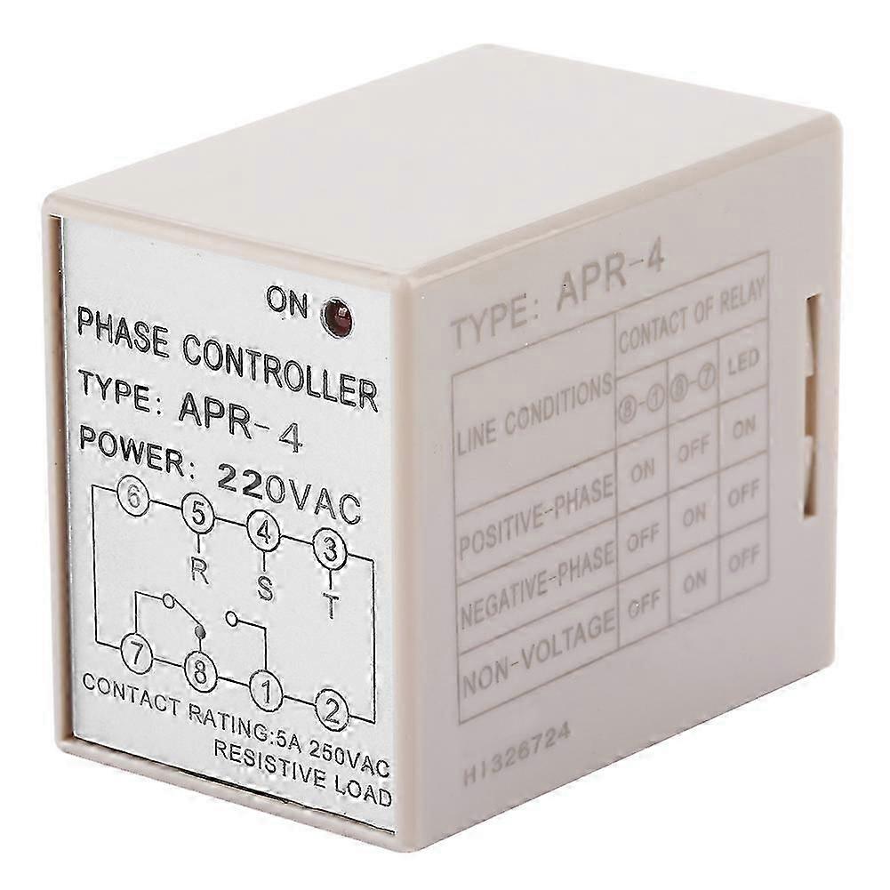APR-4 Phase Loss Reverse Protection Relay Phase Sequence Controller 10A (220VAC) Edition 0118