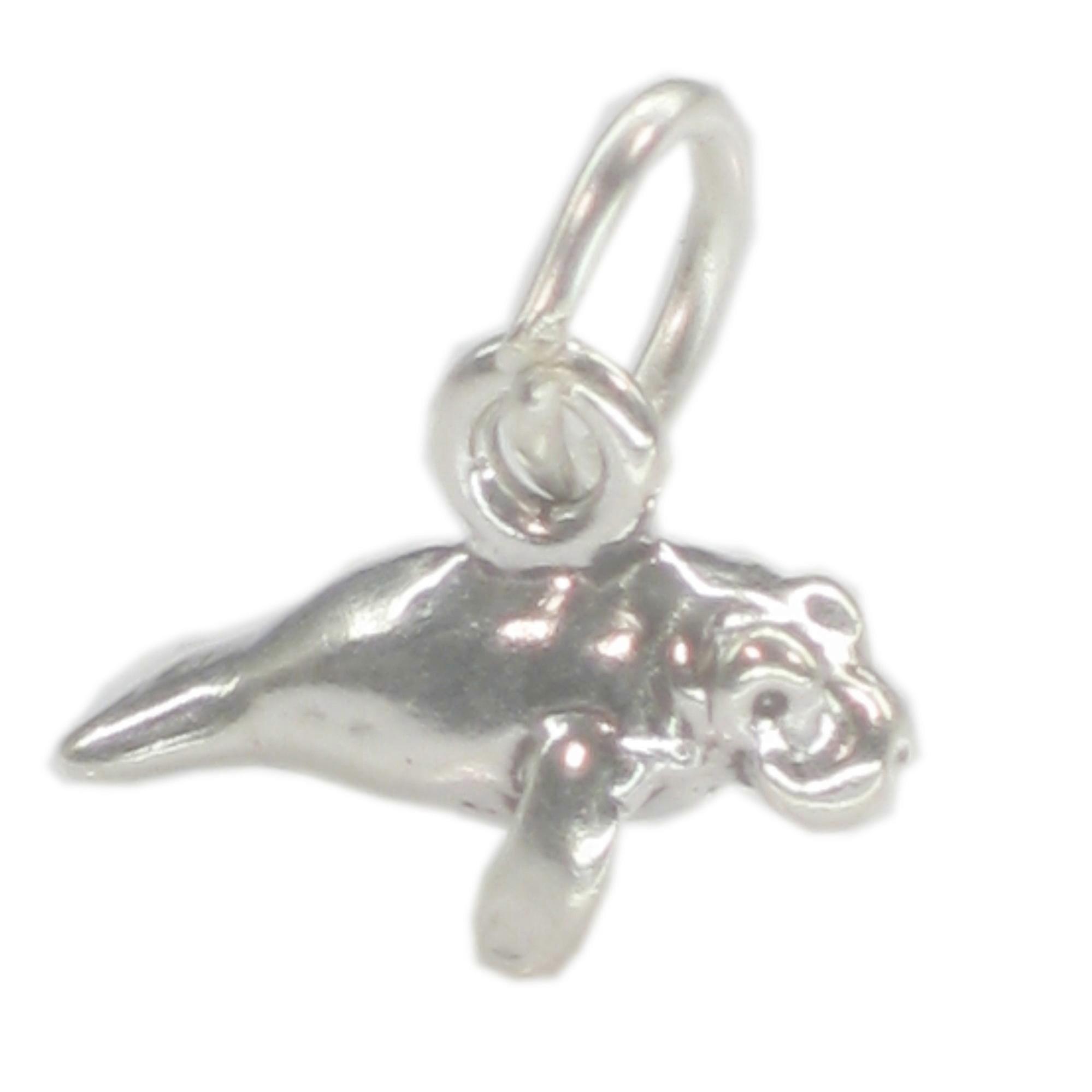 Manatee Tiny sterling silver charm .925 x 1 Manatees charms