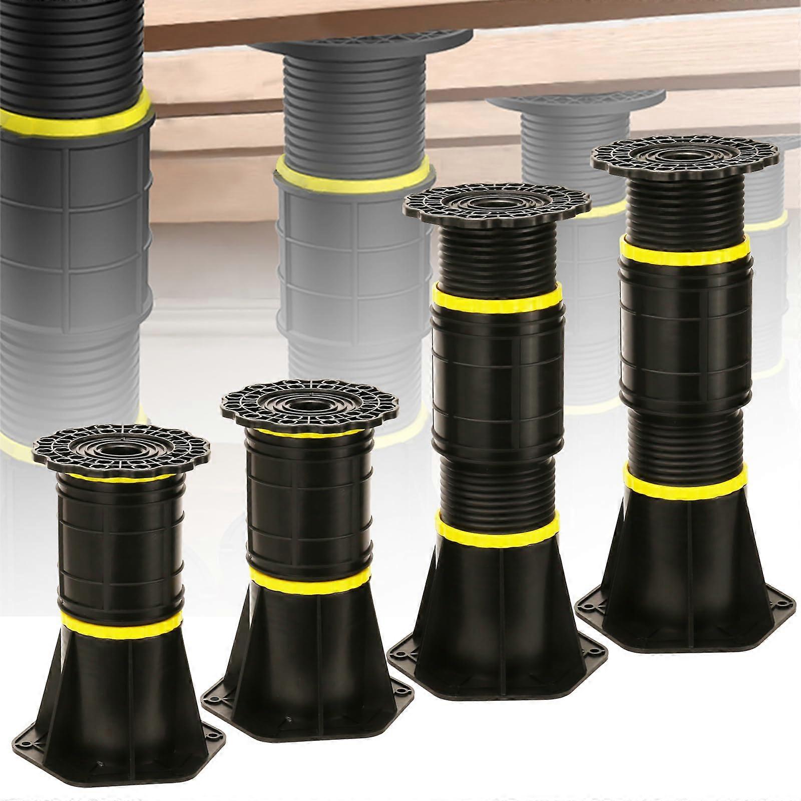 4 Pcs Bed Frame Support Legs Adjustable Height 8.5'13.2' Heavy Duty Reinforcement for Sagging Prevention