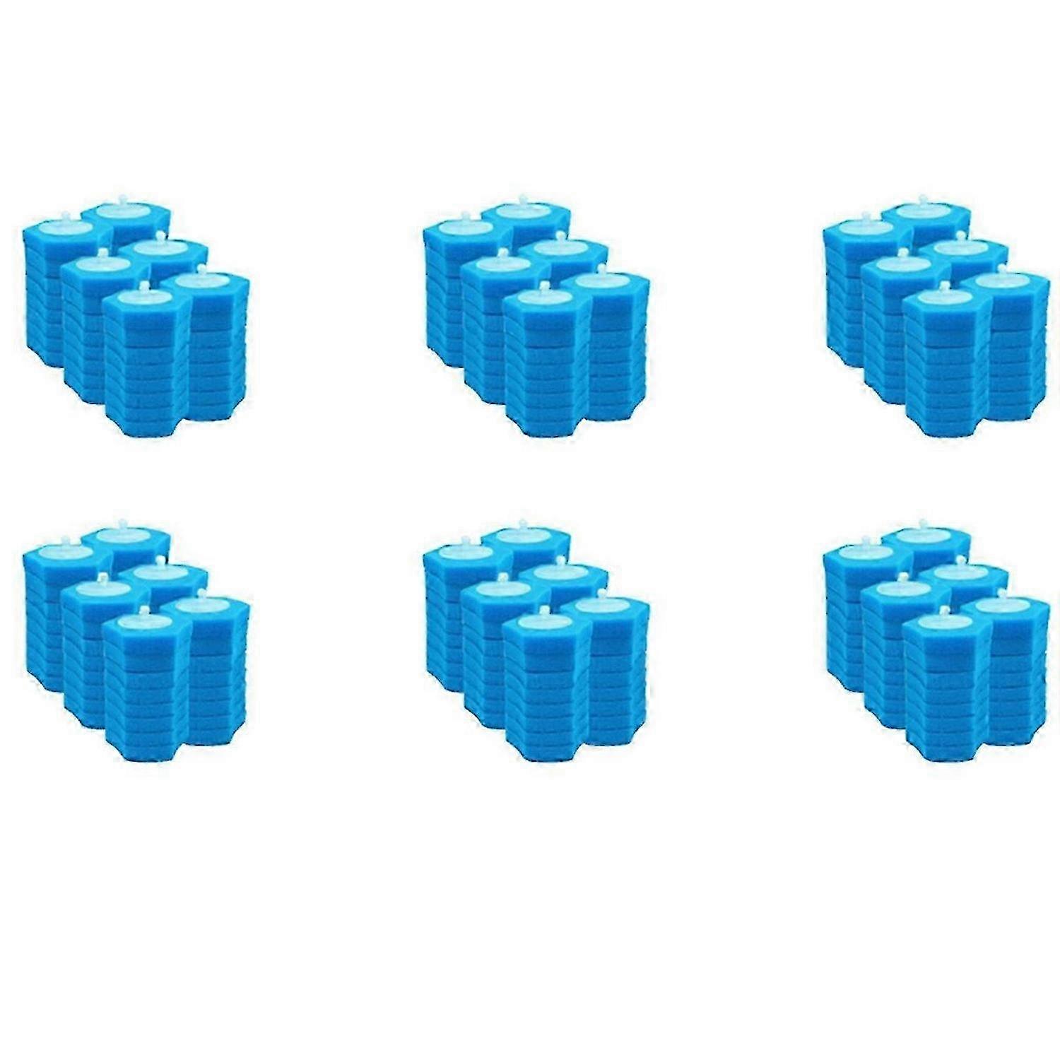 Disposable toilet flushing brush heads replacement pack - 48 replacements