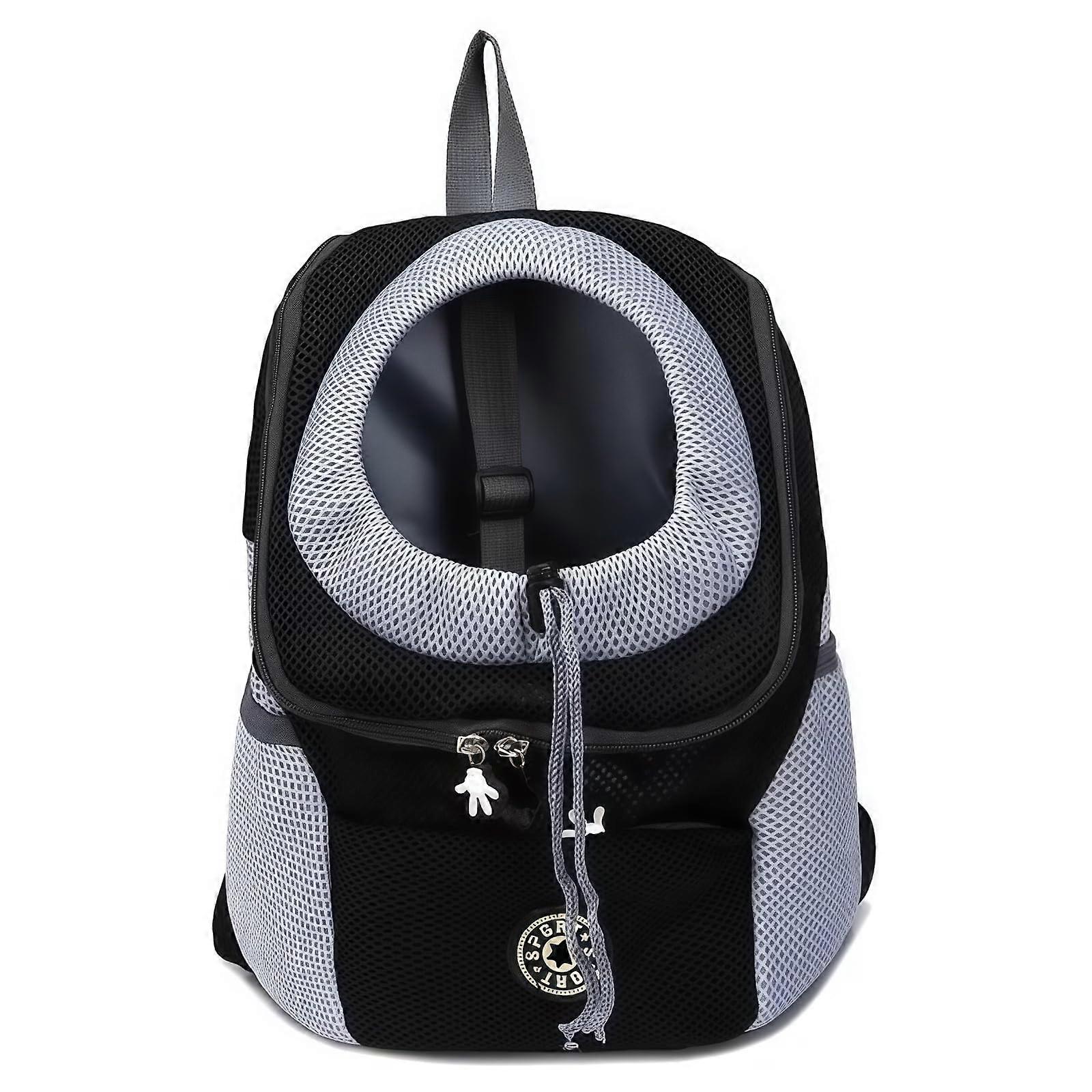 Dog Backpack Carrier for Small Dogs with Breathable Mesh Ventilation and Adjustable Straps
