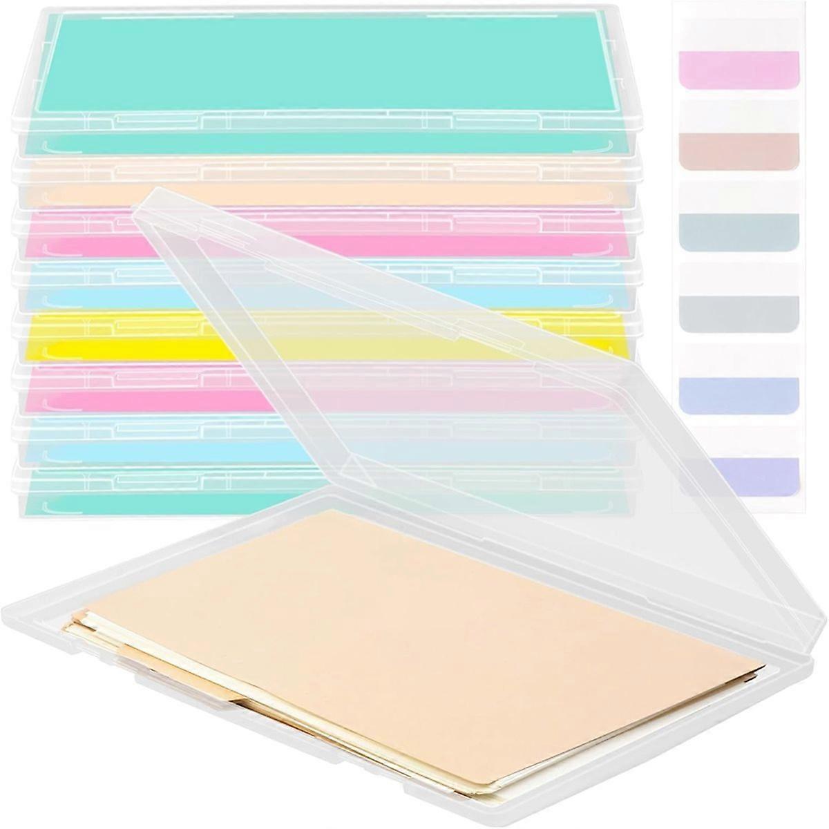 8 Pack Plastic Project Case with Label Sticker