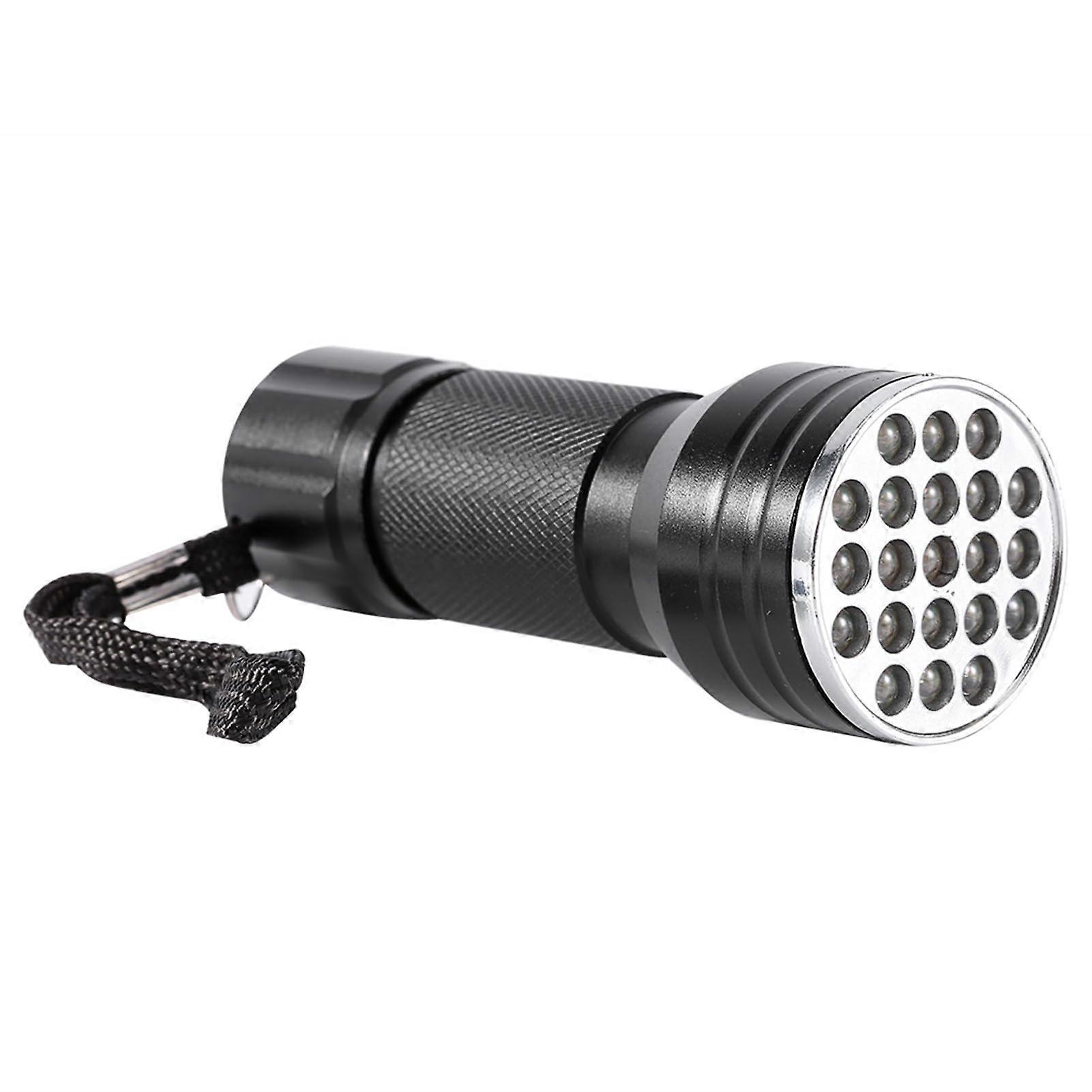 21 LED UV Flashlight 395nm Aluminum Blacklight Torch for MultiPurpose Detection