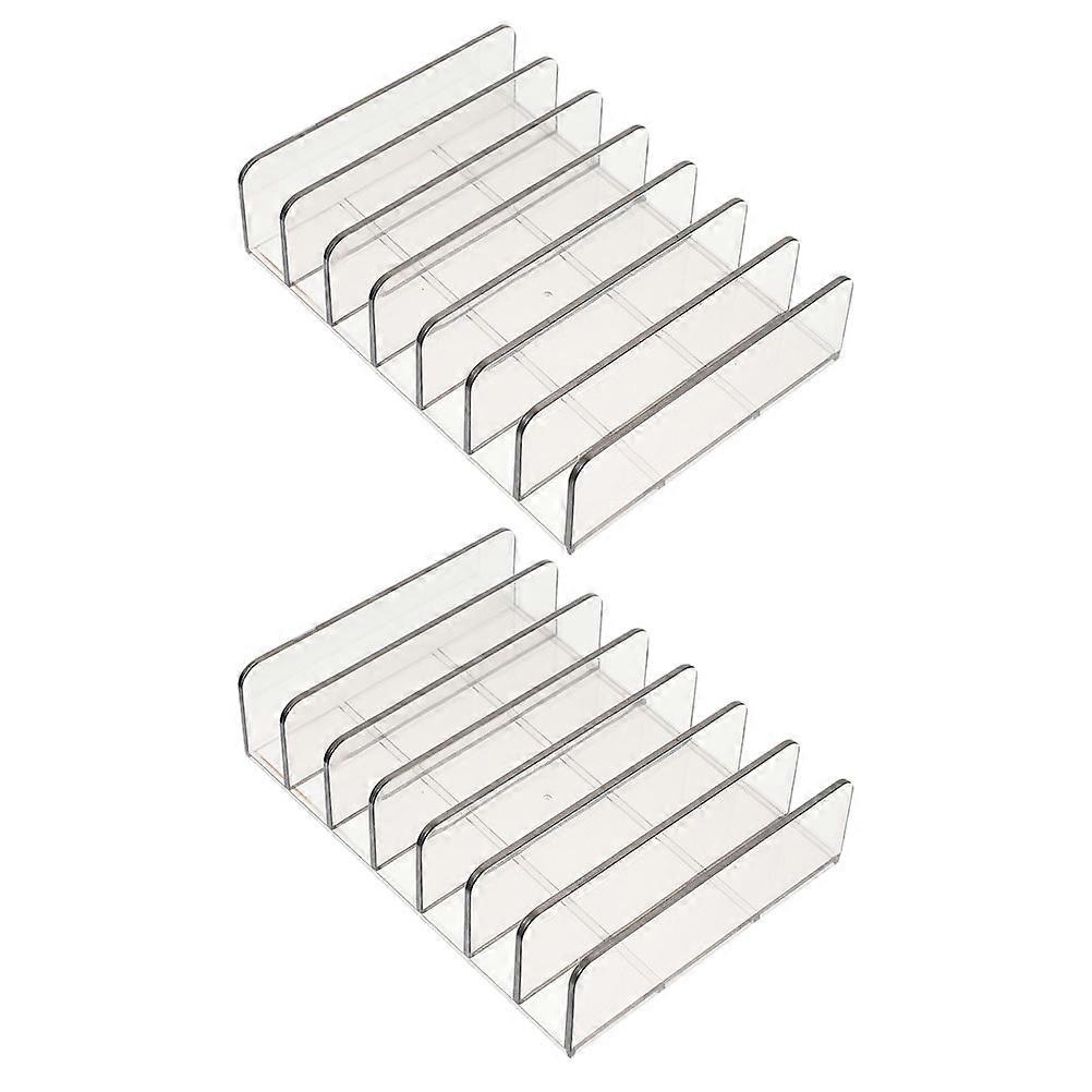 Eyeshadow Organizer Plastic Makeup Stand for 4Pcs Cosmetic Storage Transparent