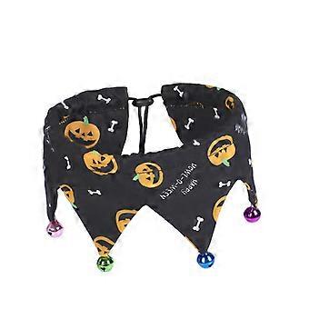 Halloween Pet Collar with Bell Adjustable Candy Color Neck Chain for Small Dogs and Cats