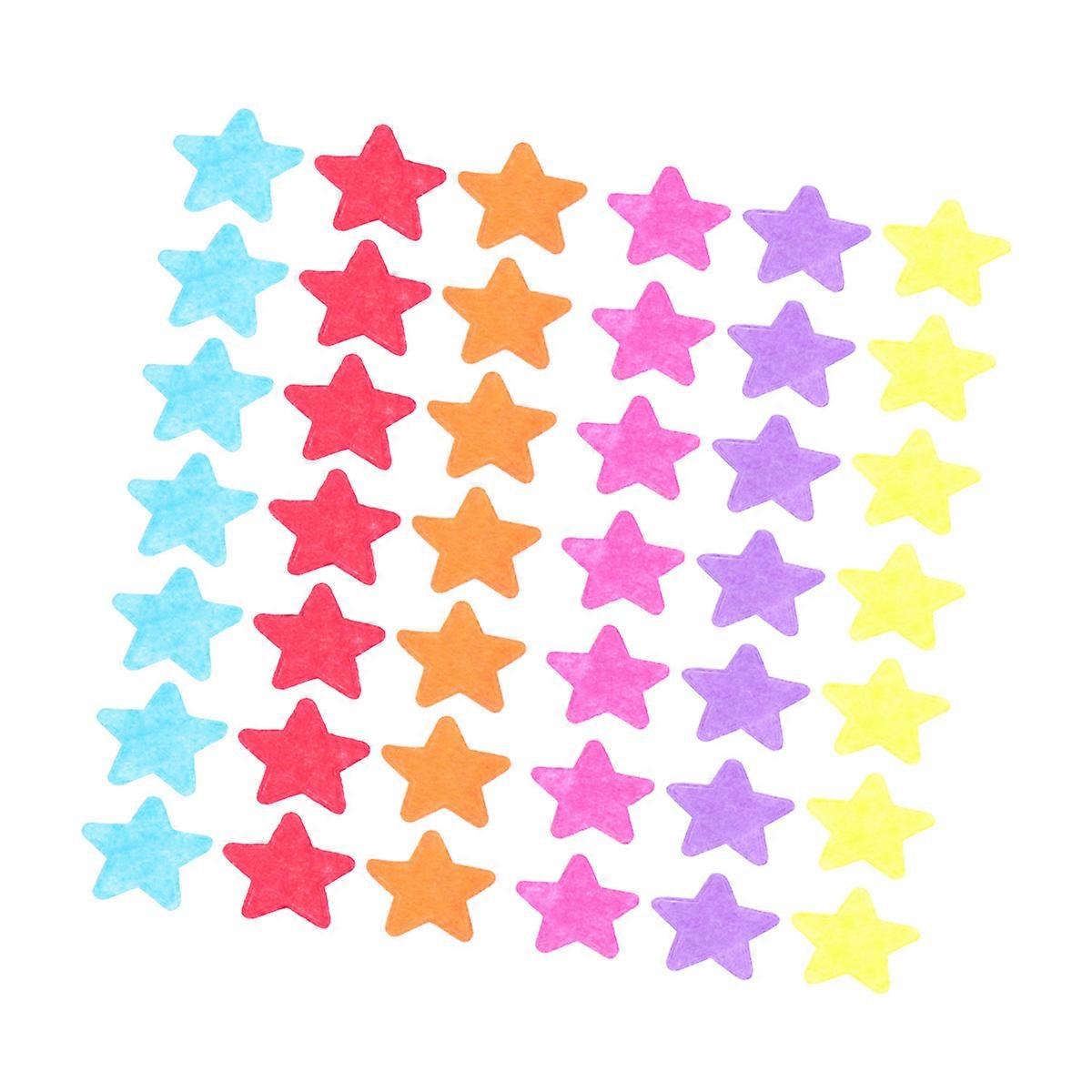 Assorted Color Non-Woven Patch for DIY Hand Made Star Applique 200Pcs