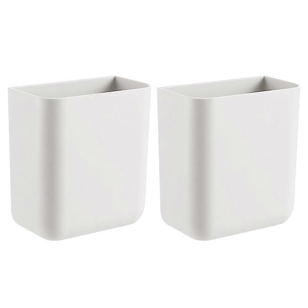 White Wall-Mounted Storage Box for Storage with 6Pcs Plastic