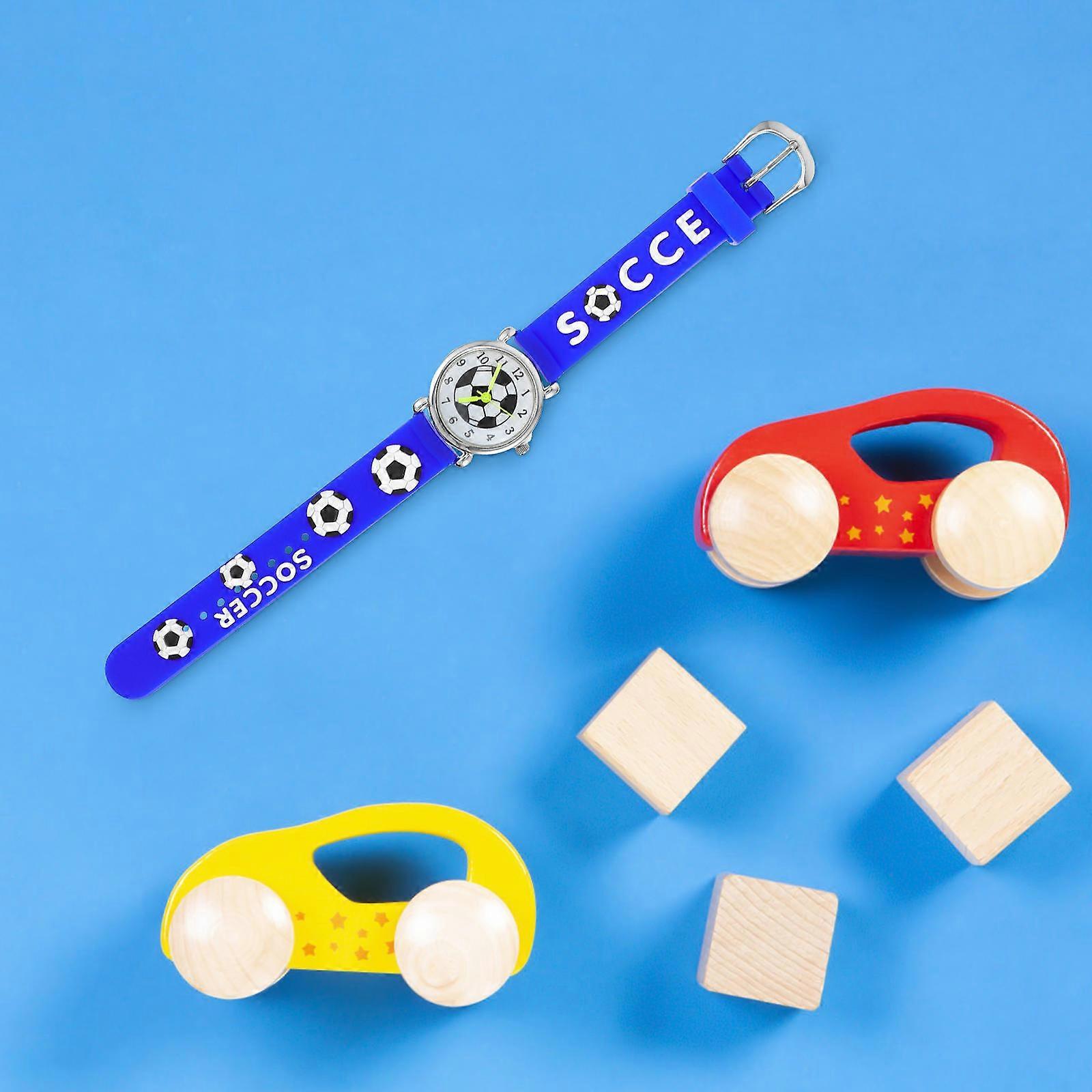 Children Watch Cartoon Soccer Pattern Watch with Comfortable Strap 1Pcs