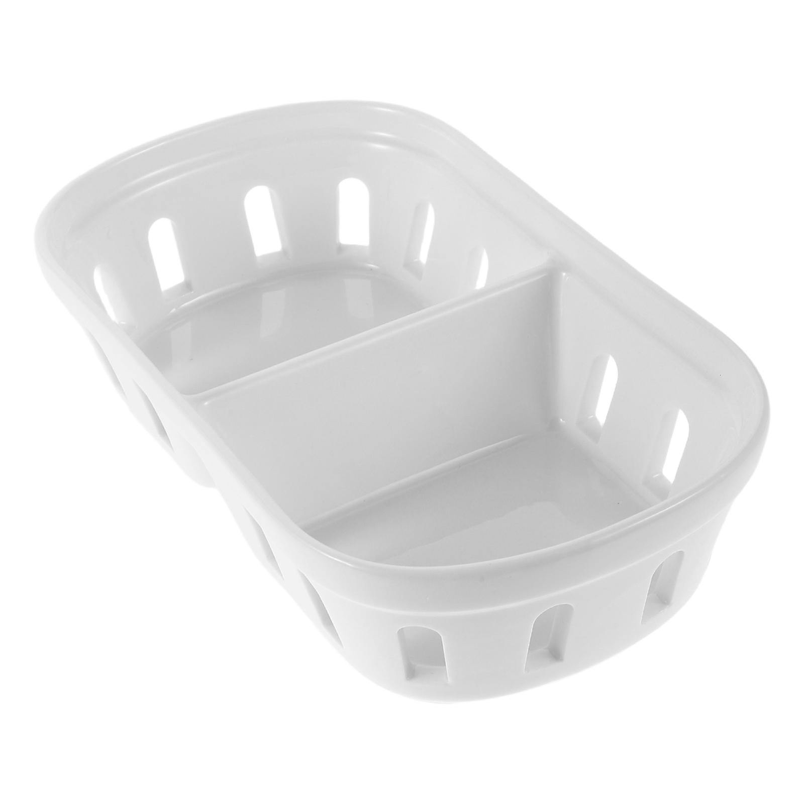 Ceramic Fruit Basket for Draining and Storage with Large Capacity