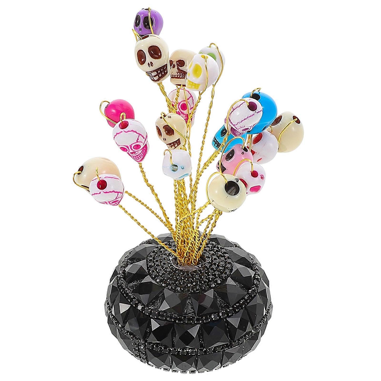 Car Air Freshener Diffuser Skull Head for Essential Oils 2Pcs