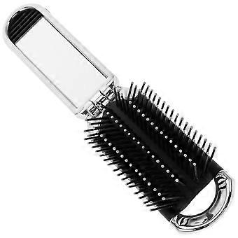 Foldable Airbag Comb with Mirror – Portable Travel Hair Brush for Women, Stylish & Compact Design