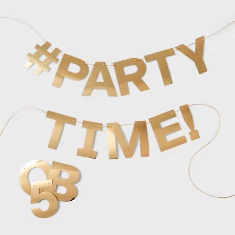 Gold Metallic Create Your Own Banner