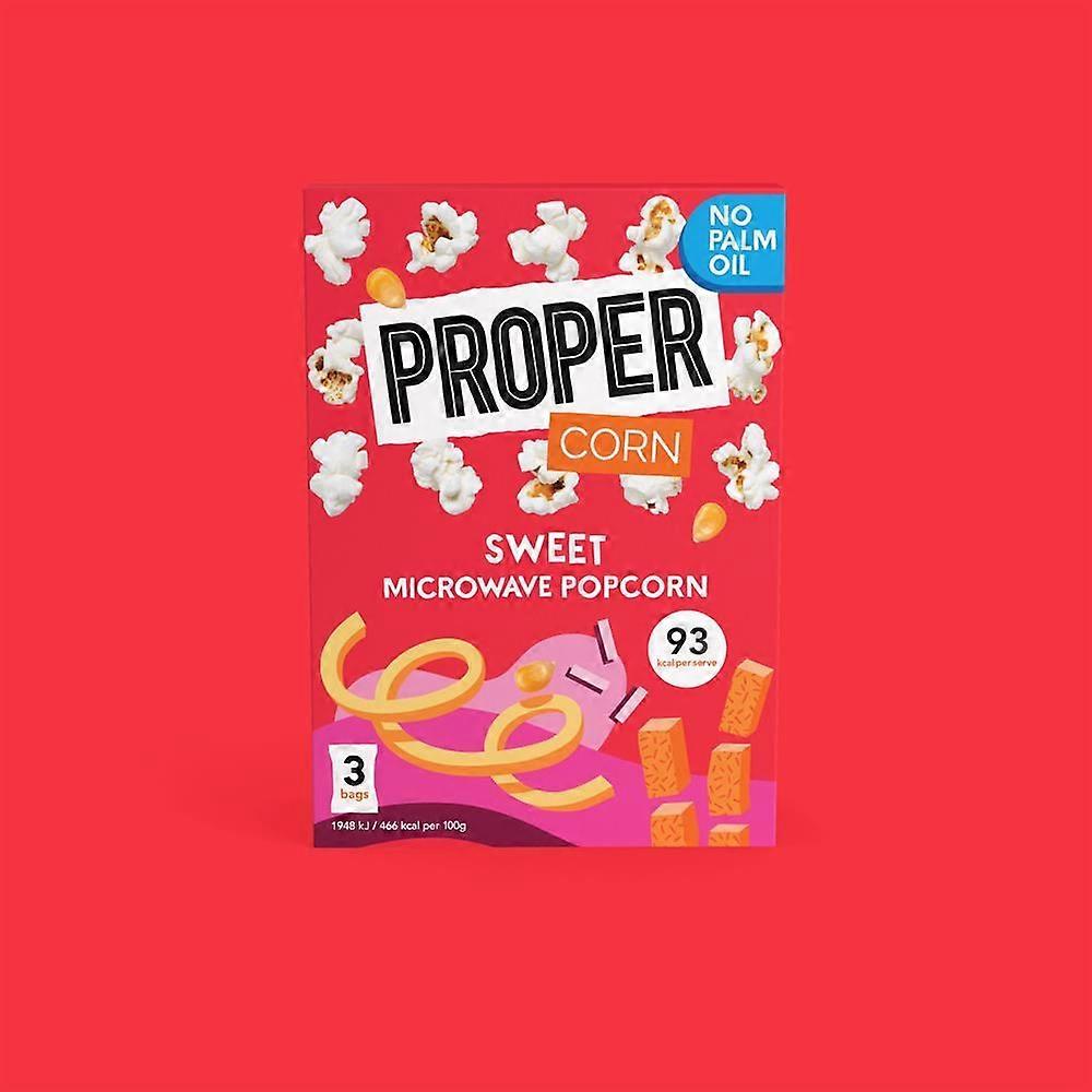 Propercorn Proper Corn Sweet Microwaveable Popcorn 70g - 5 Pack