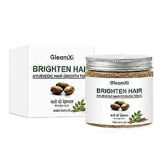 Polvere per la crescita dei capelli - Nutrimento naturale del cuoio capelluto e rafforzamento dei capelli, riduzione della caduta dei capelli, maschera a base di erbe per capelli più spessi e sani