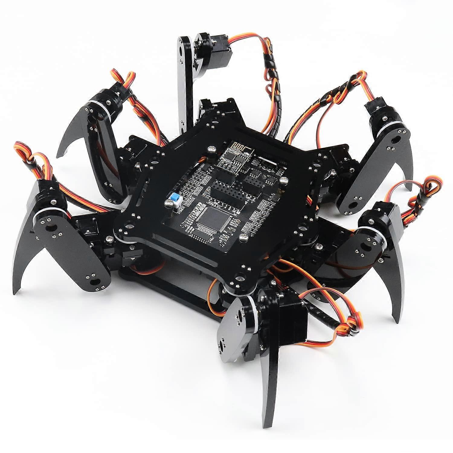 Hexapod Robot Kit Compatible with Arduino IDE, App Controlled STEM Learning Project