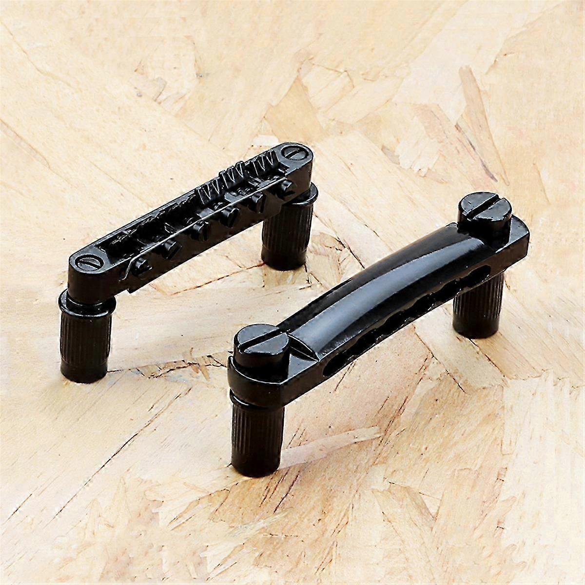 12 String Saddle Tune-O- Bridge & Tailpiece Set (Black)