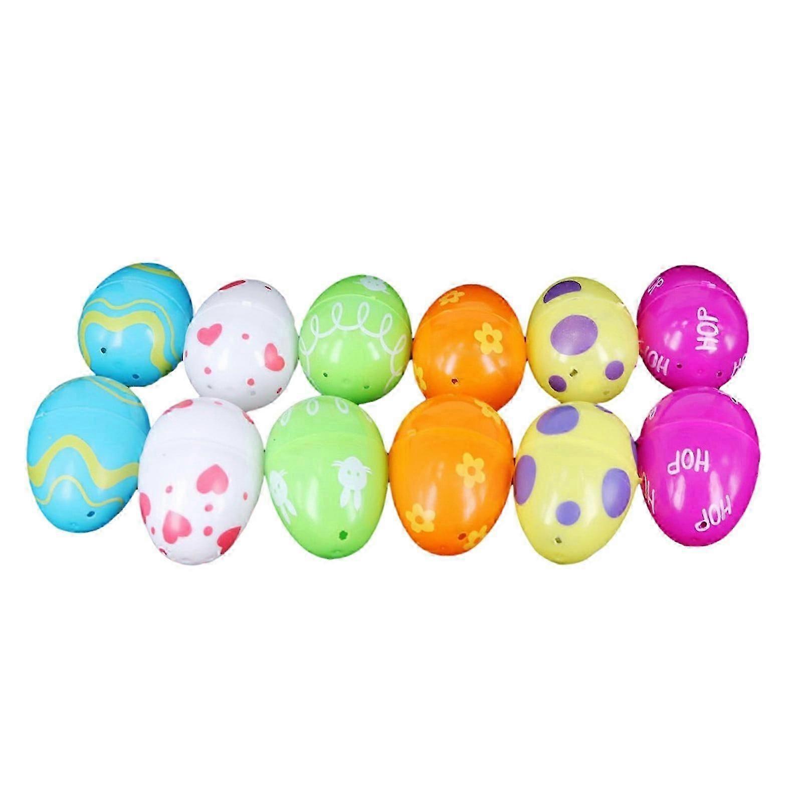 YiFudd Openable Colorful Easter Colorful Pointed Oval Gift Boxes With Various Patterns
