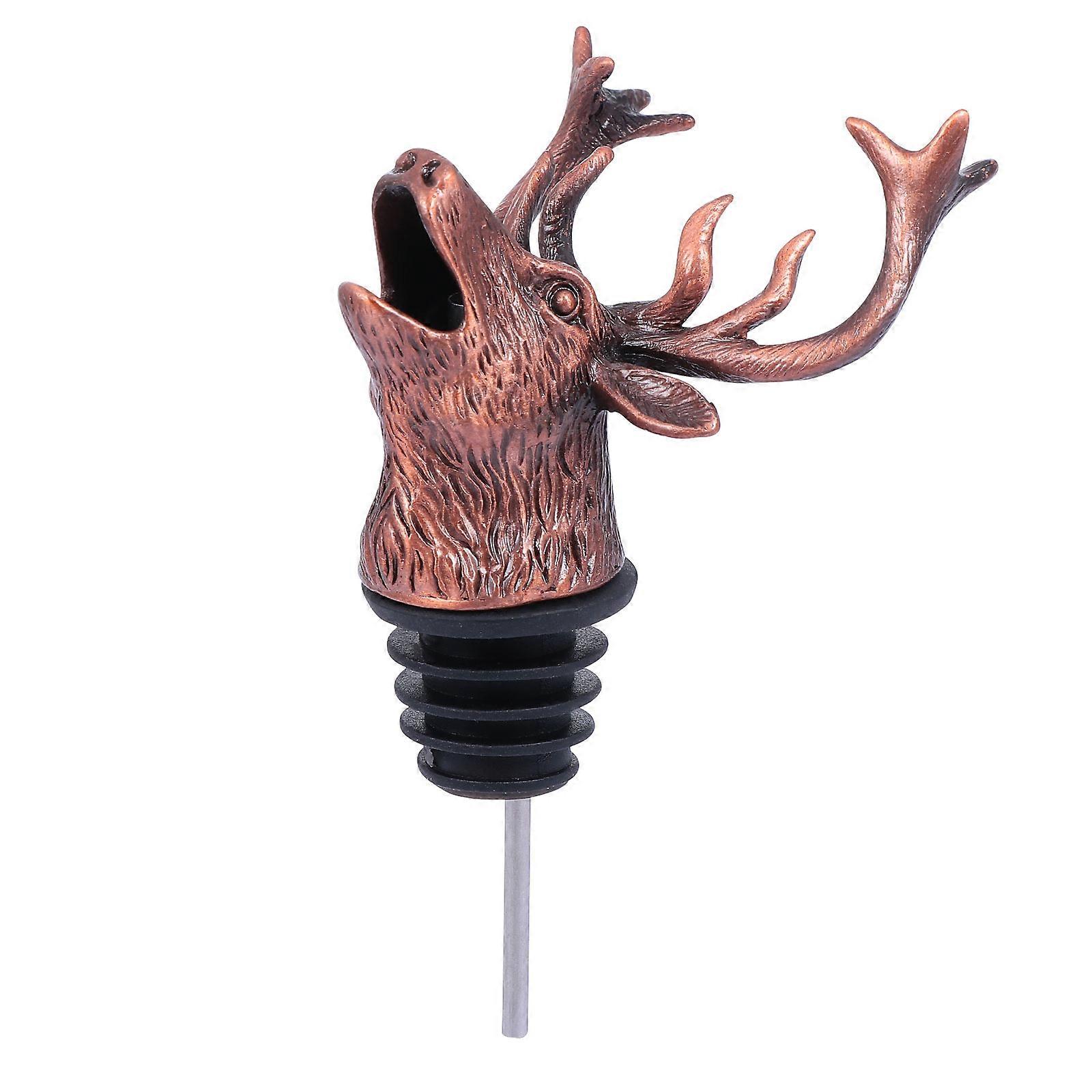 Decorative Elk Head Wine Pourer Stylish Functional Pourer 1Pcs