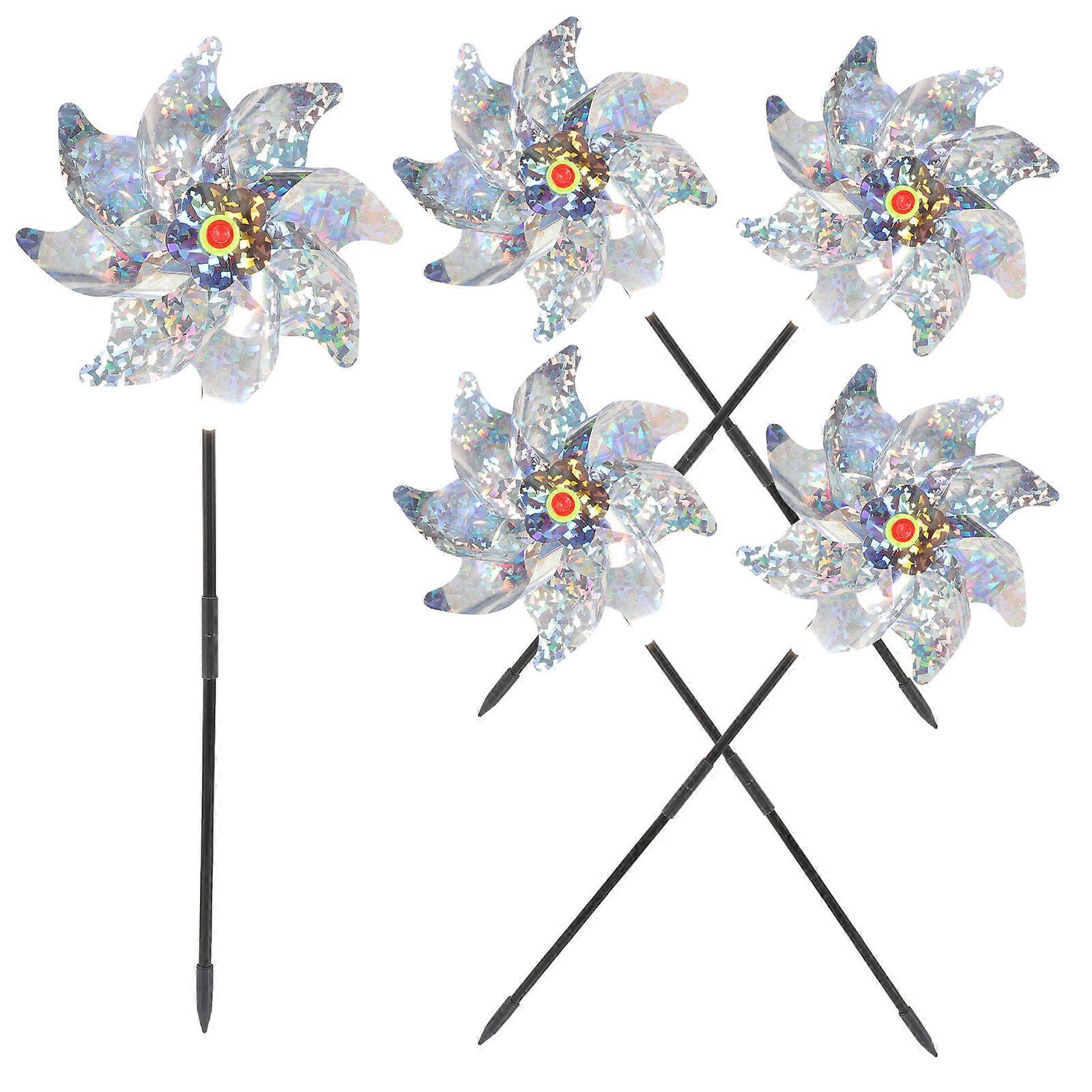 Reflective Windmill Bird for Garden 5Pcs