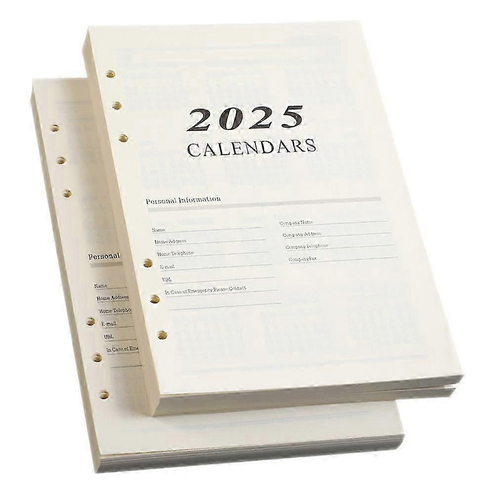 Notebook Refills Loose Leaf Notepad A5 School Writing 2Sets