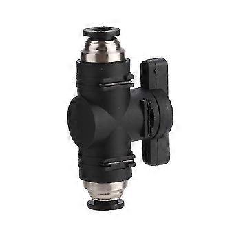 2-vägs akvarieluftflödeskontroll CO2-regulator Manuell på/av-brytare för 6 mm rör Utgåva 0512