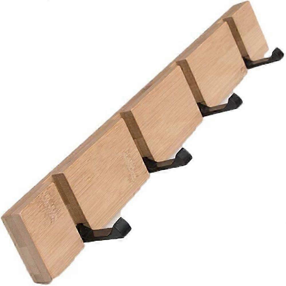 Wooden Coat Hooks, Space-Saving Design