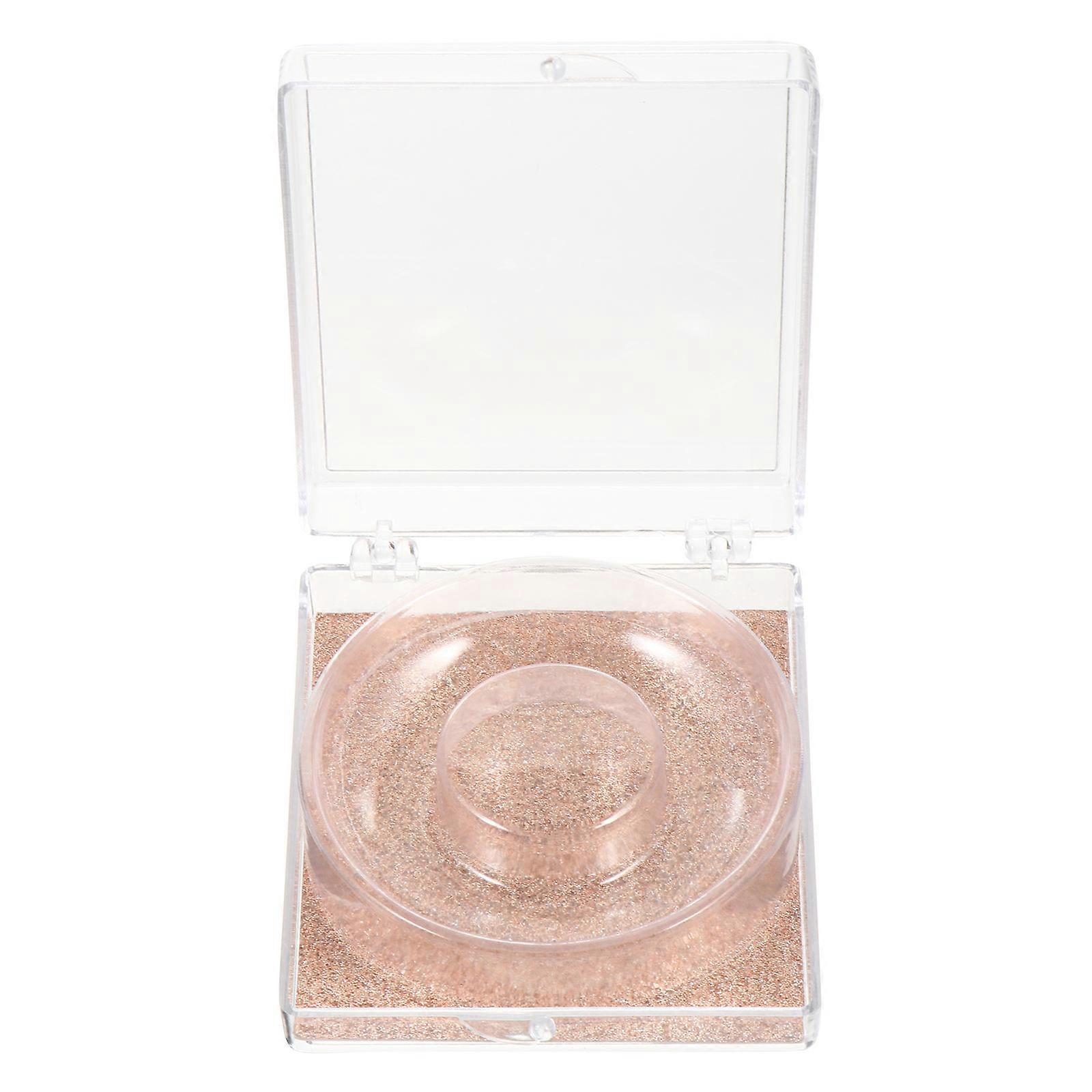 6pcs Empty False Eyelash Packaging Boxes Glitter Square Eyelash Storage Boxes