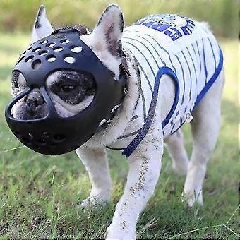 Dog Muzzle Compatible withShort Snout Dogs, Soft Silicone Muzzle Compatible withBiting Chewing, Ideal Compatible withFlat-faced Aggressive Dogs 2025