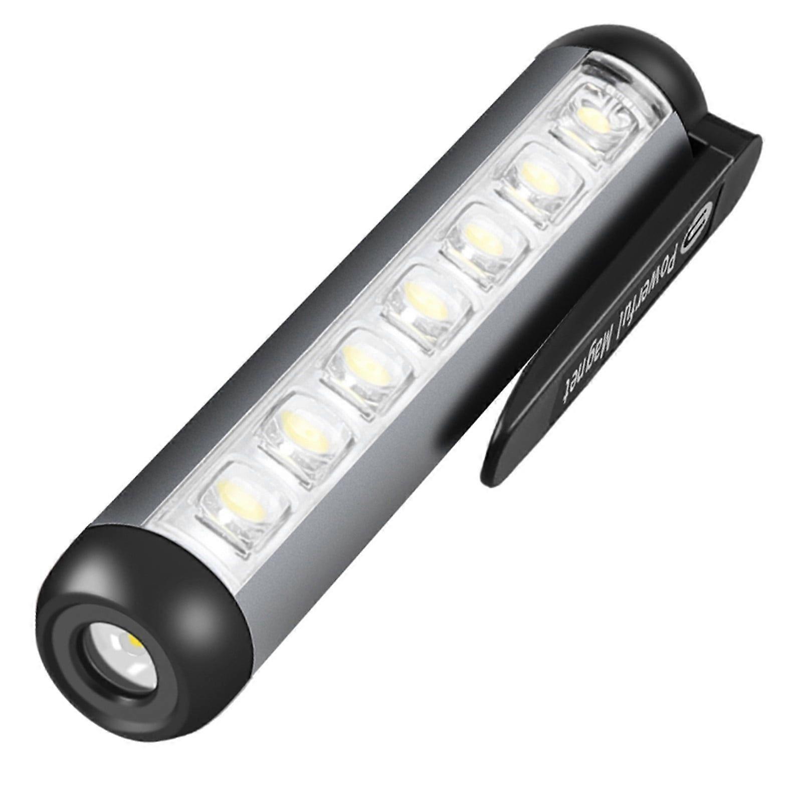 New Strong Light Flashlight Outdoor Multifunctional XPE+COB Flashlight TYPE-C