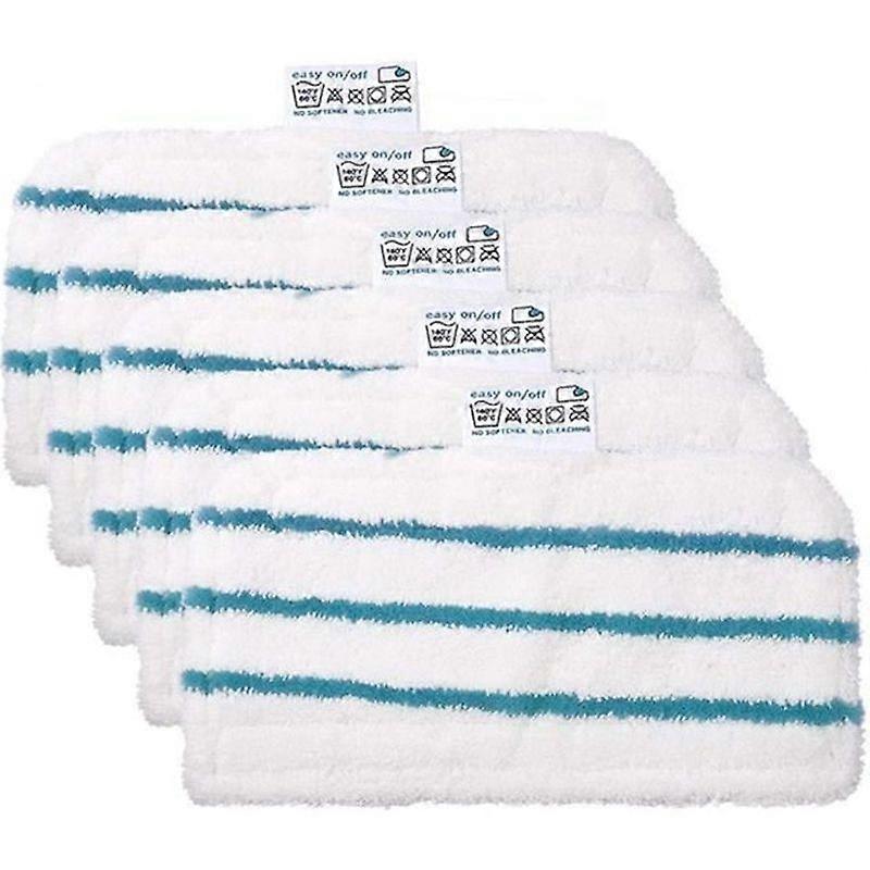 Pack of 5 Rectangular Microfiber Cloths for Black+Decker Steam Mops