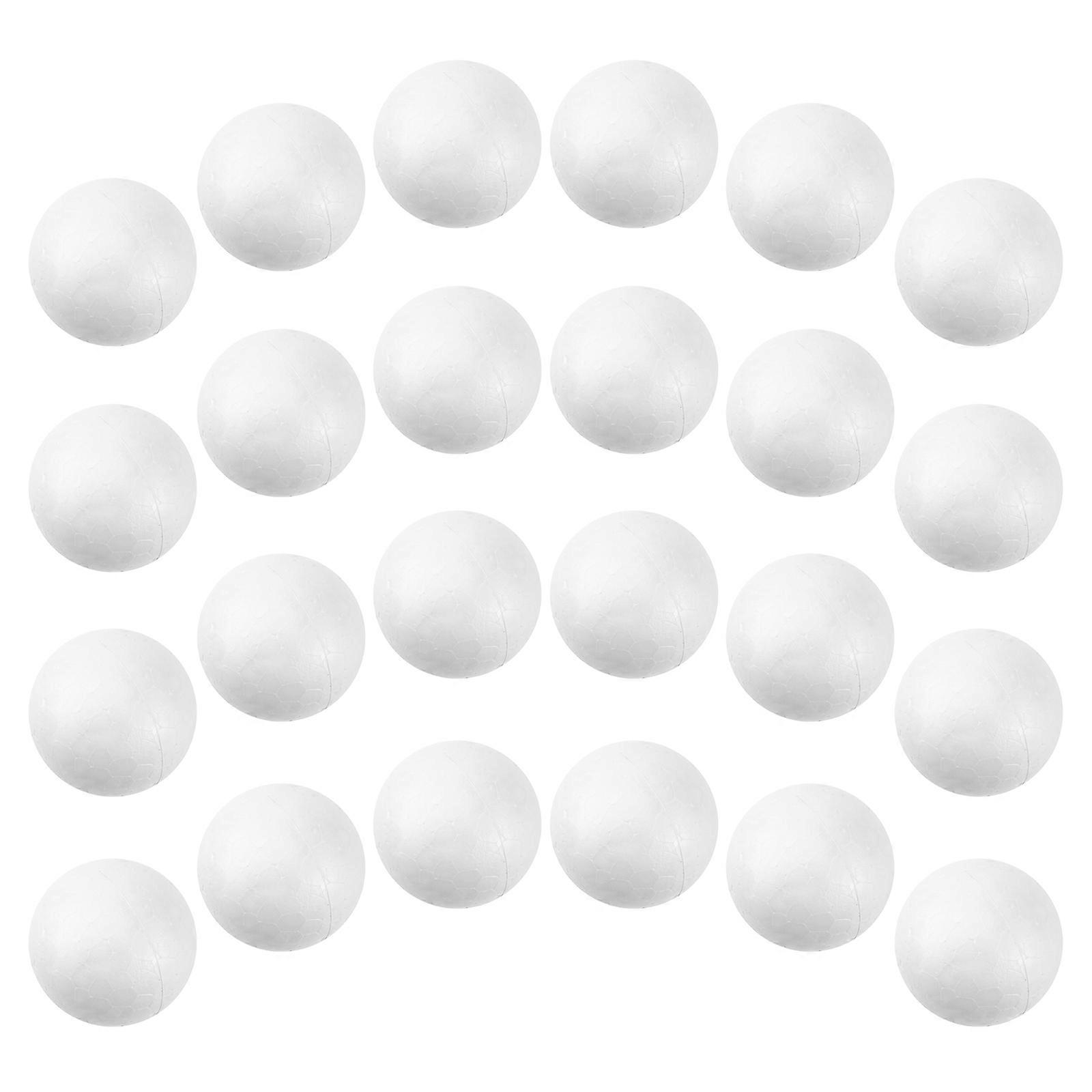 Craft Polystyrene Balls Solid Round Spheres for DIY White 200Pcs