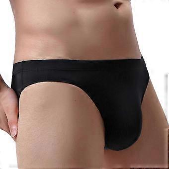 Longjiang Solid Color Homens Transparentes Cuecas Gelo Seda U Convexo Sem Costura Masculina Cuecas Masculinas
