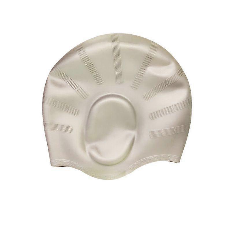 Dww-A silver silicone swim cap ear protector