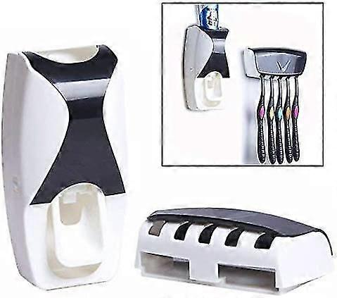 Toothpaste Dispenser Holder, Wall Mounted Toothpaste Squeezer Automatic Toothpaste Dispenserblack