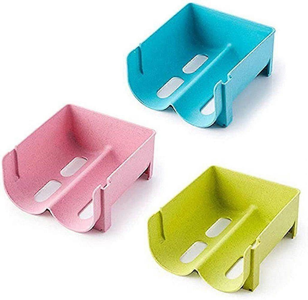 Pack Of 3 Stackable Plastic Bottle Holders For Kitchen Countertops