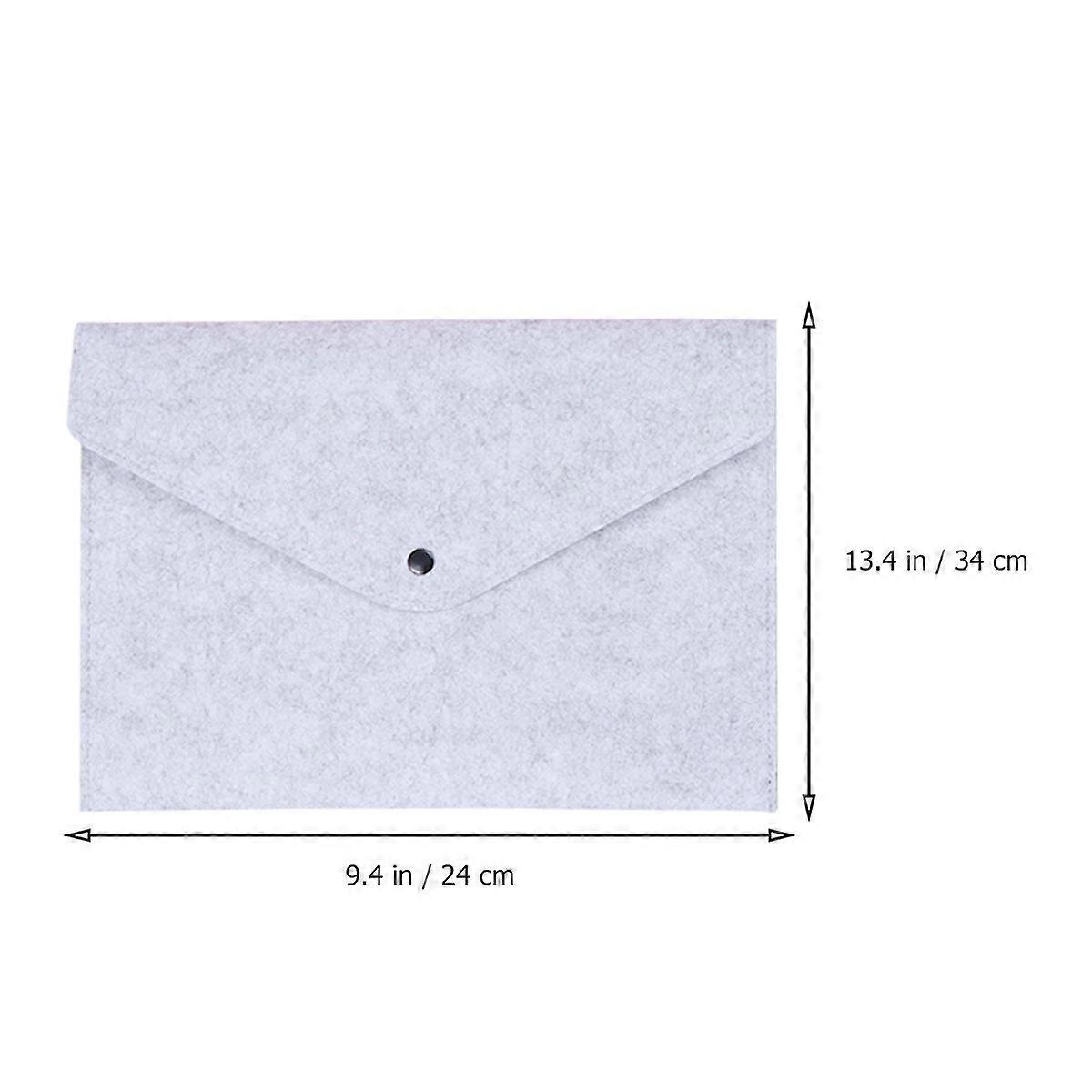 File Folder Felt Folder for Holding Files 4Pcs Assorted Color A4 Document Folders