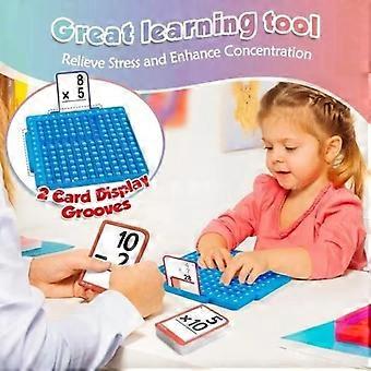 Math Flash Cards + Math Board, Multiplication Flash Card Times Table Chart, Math Manipulatives Division, Addition, Subtraction Math Game Toys