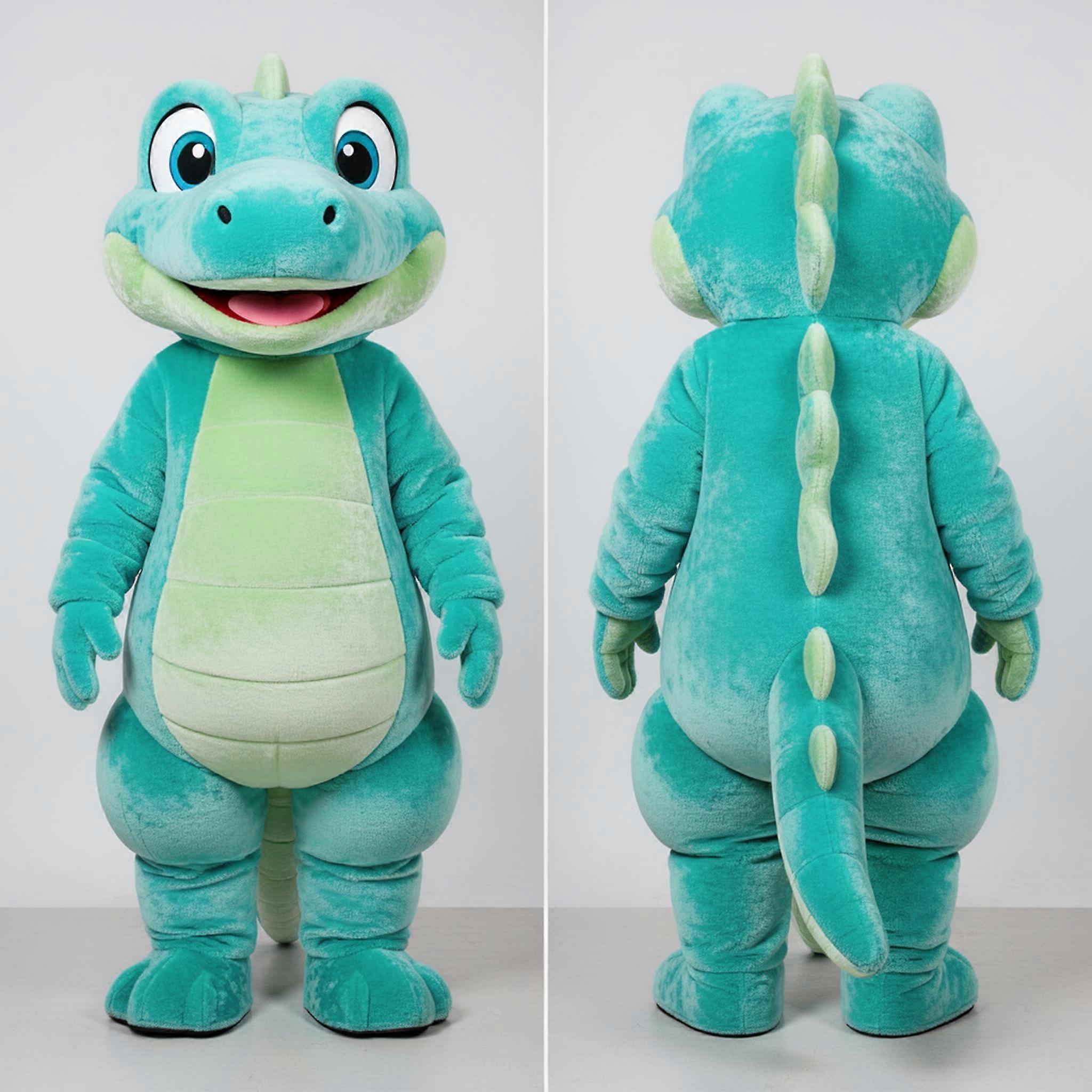 MASTICOT Turquoise Scaled Lizard Mascot