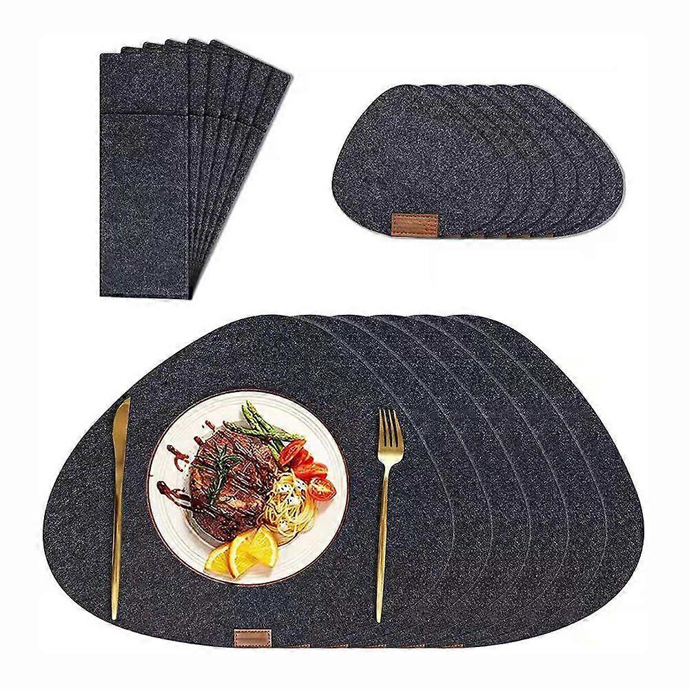Eco-friendly Felt Placemats, Washable, Durable