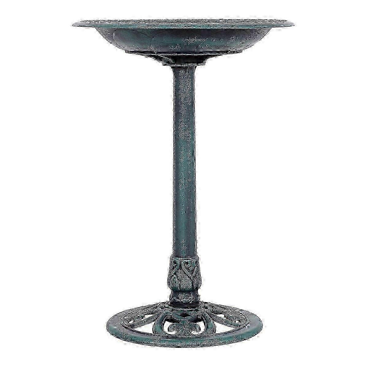 Classic Copper-Finish Bird Bath