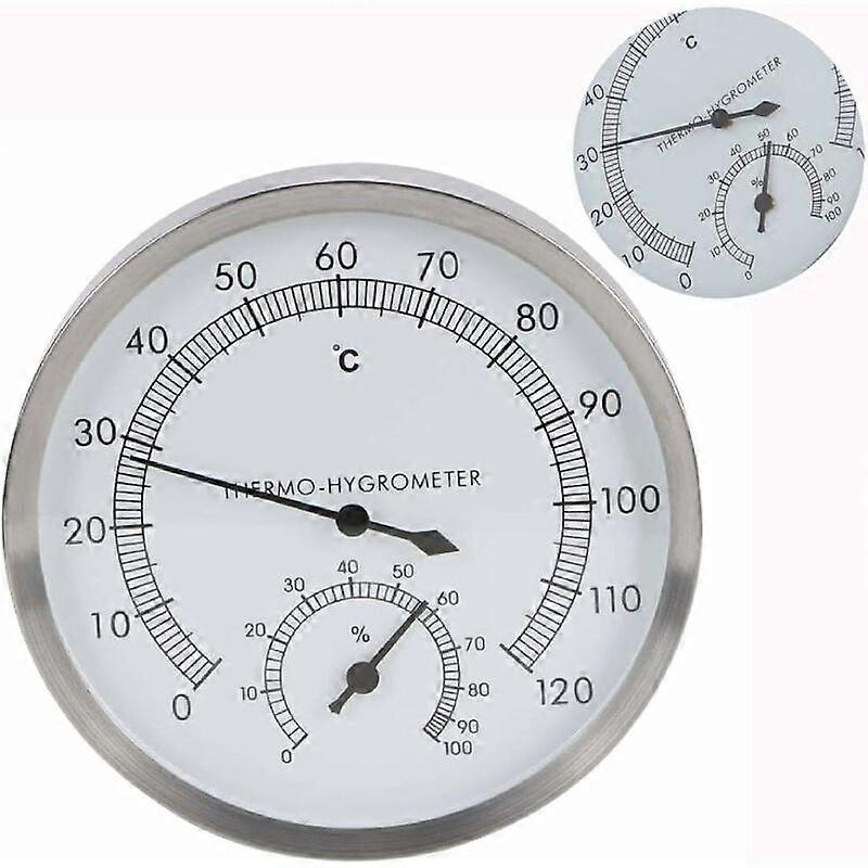 Sauna Wall-Mountable Thermo-Hygrometer with Instant Readings