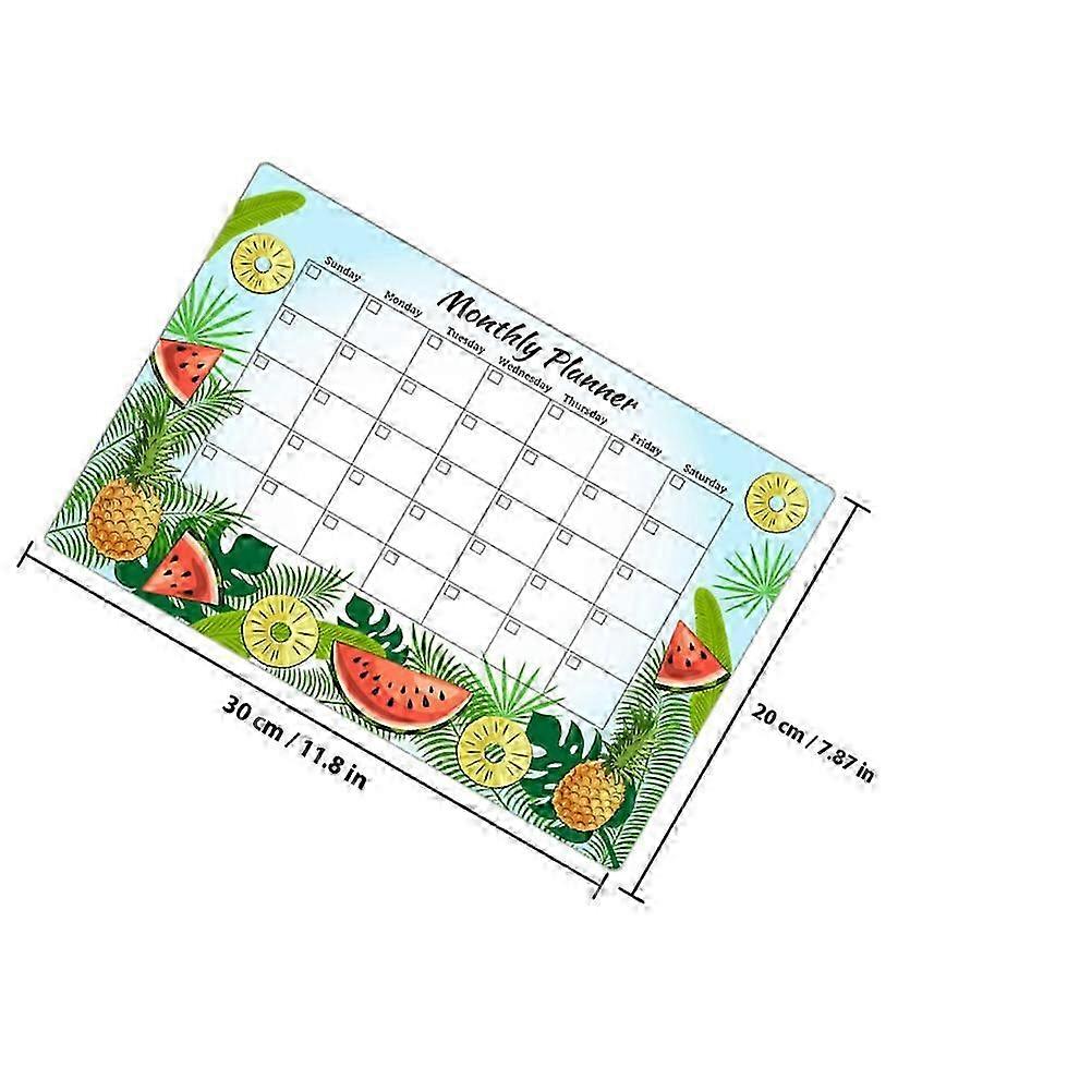 Fruit Pattern Acrylic Memo Board compatible with Message Writing 1Set Transparent Note Board