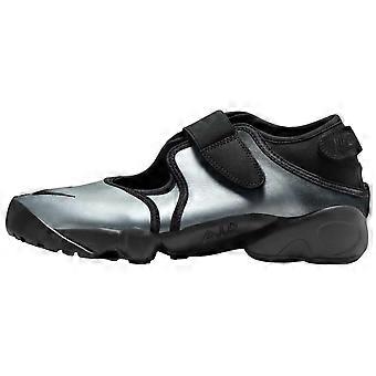 Nike Air Rift Slip Resistant Abrasion Resistant Low top Casual Shoes Women's Silver Black IH3656-095