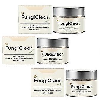 3x FungiClear Nail & Toenail Care Cream, Phrena Natural Formula with Tea Tree Oil, Oregano Oil, Vitamin E & Allantoin, 60g