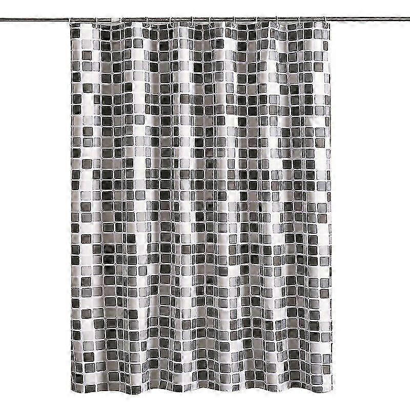 Geometric Pattern Polyester Shower Curtain