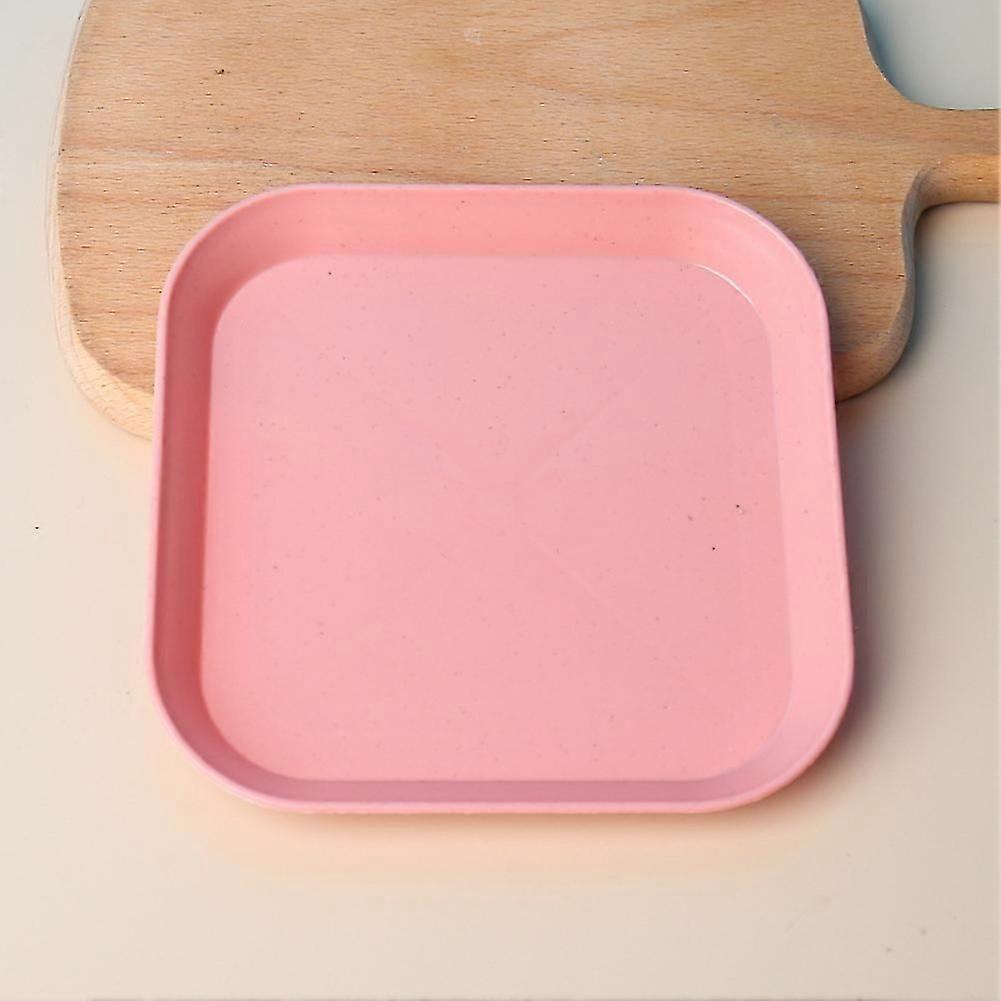 1pc Multi-Function Spit Bone Dish Household Food Grade Plastic Snack Fruit Tray Round Square Dining Table Garbage Plate