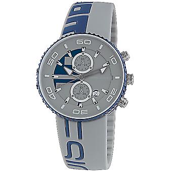 Jet Aluminium Chrono Japanese Quartz Analog Man Watch with Silicone Bracelet MD4187AL-91
