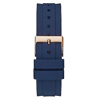Guess Confetti Quartz Analog Woman Watch with W1098L6 Silicone Bracelet