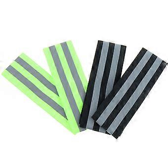 4pcs Reflective Bundle Pants - Black+Green