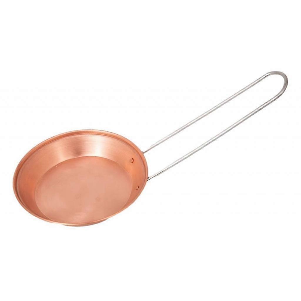 Conductivity Mini Copper Frying Pan | Flat Single-Layer Base, Copper Pan with